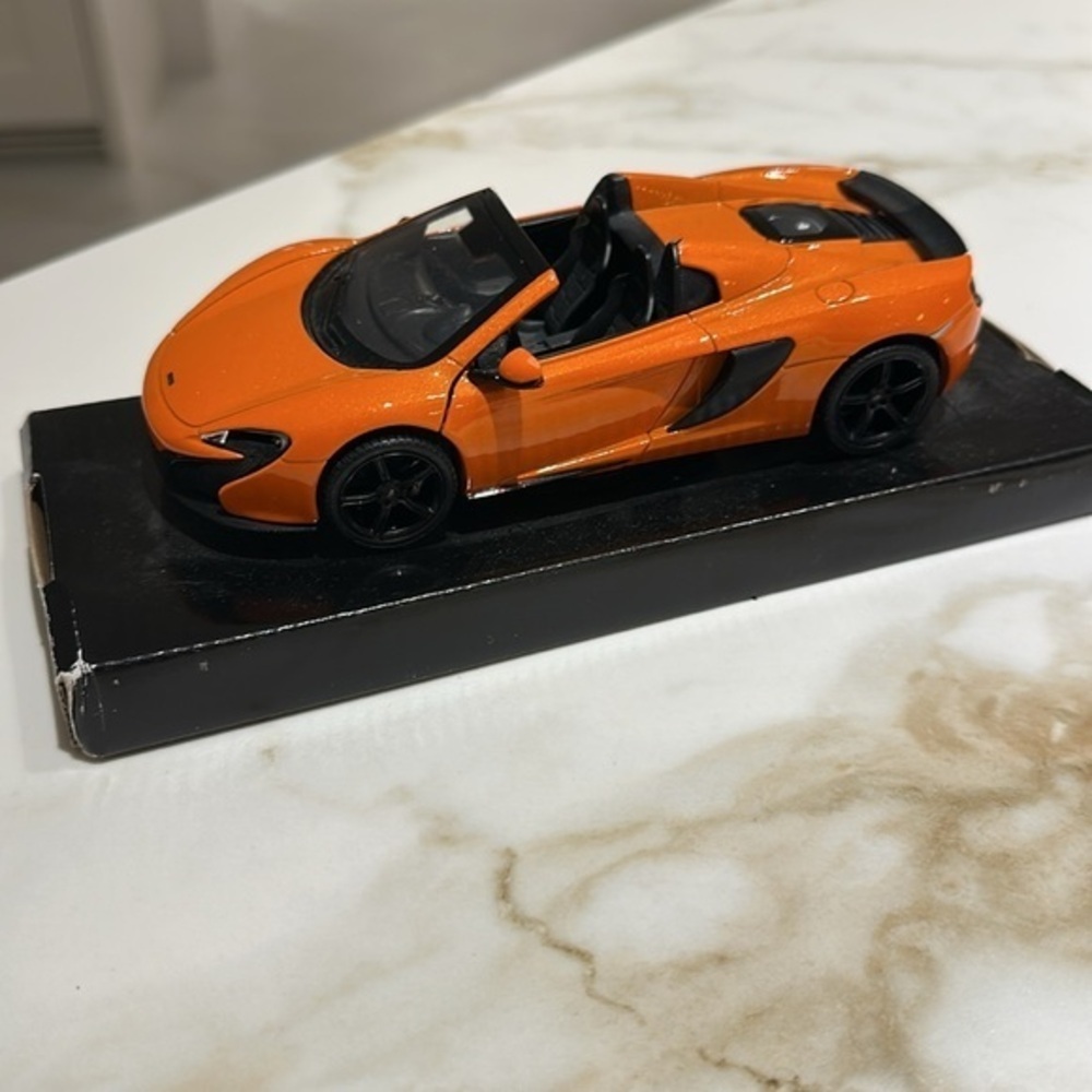 Orange Convertible Model Car collectible